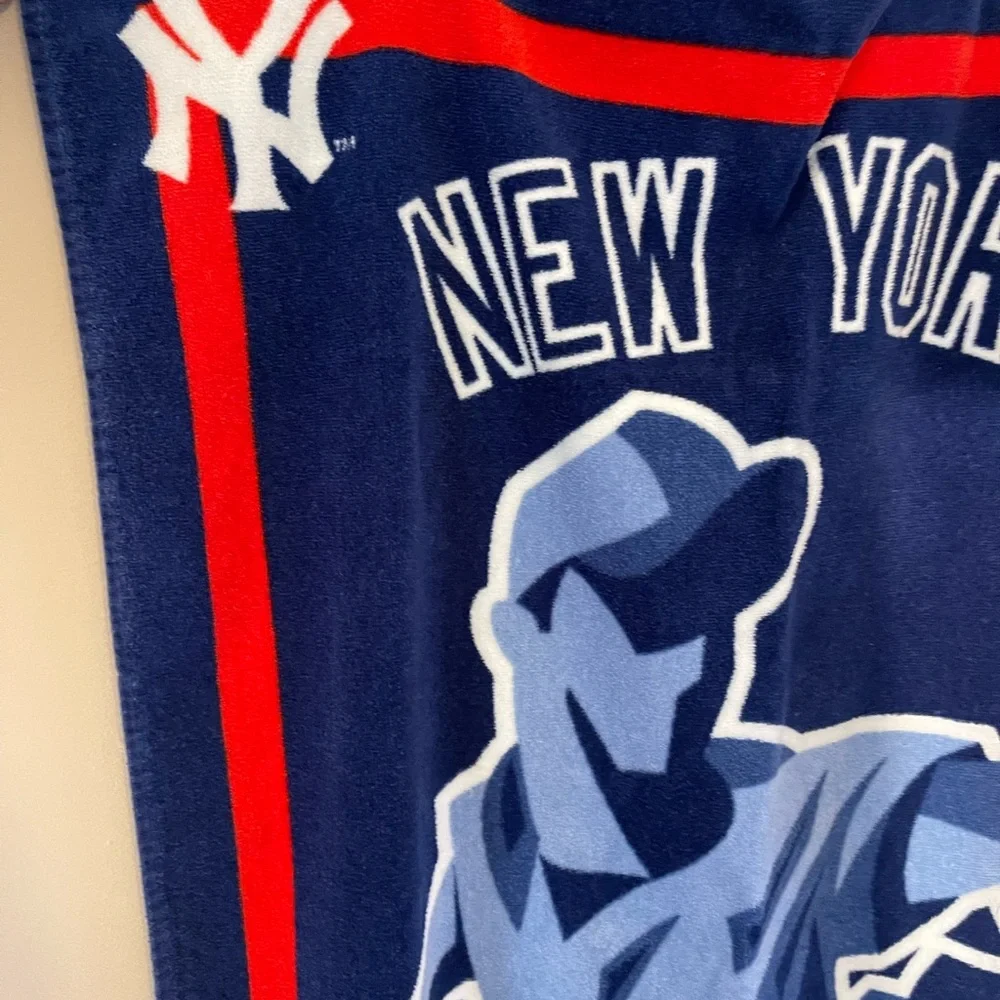 New York Yankees 100% Cotton MLB Towel NY Beach Bathroom Baseball Display Go Sox